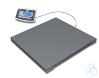 Floor scale, Max 1500 kg; e=0,5 kg; d=0,5 kg Weighing plate [[A]], [[B]] screwed on from the top...